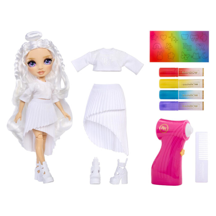 Rainbow High Air Brush & Create Fashion Doll Purple Eyes - Afbeelding 3