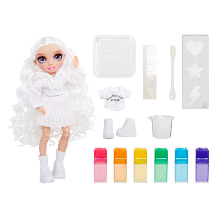 Rainbow H. WaterColor & Create Theme Dolls purple Eyes - Afbeelding 2