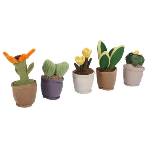 Pluchiez pluche plantjes 15 cm assorti