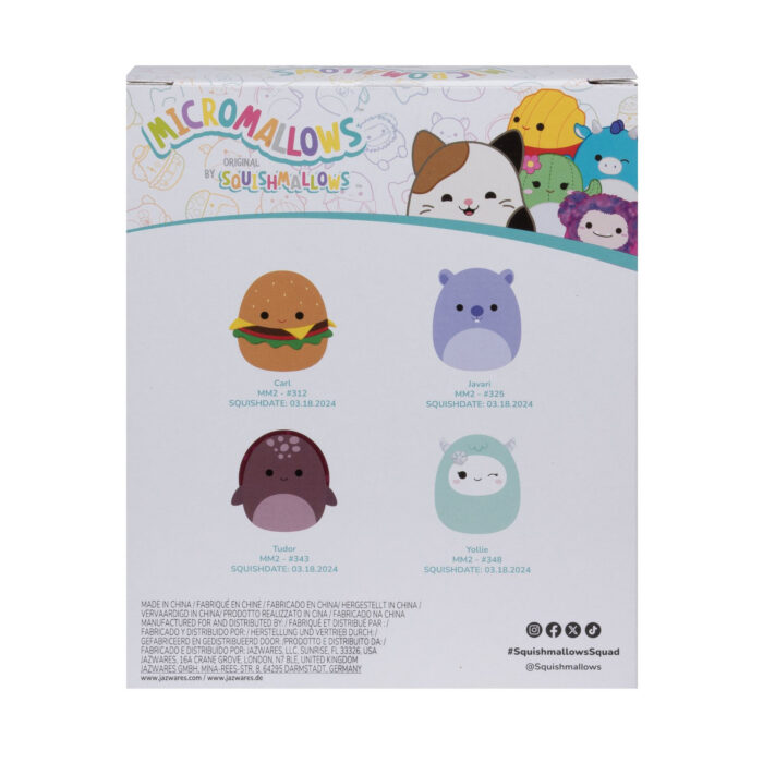 Micromallows pluche 6,5 cm 4 stuks set 2 - Afbeelding 3