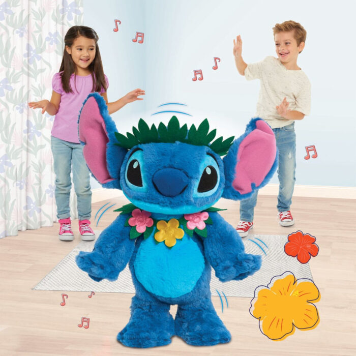 Stitch pluche 38 cm dansen en zingen - Afbeelding 3