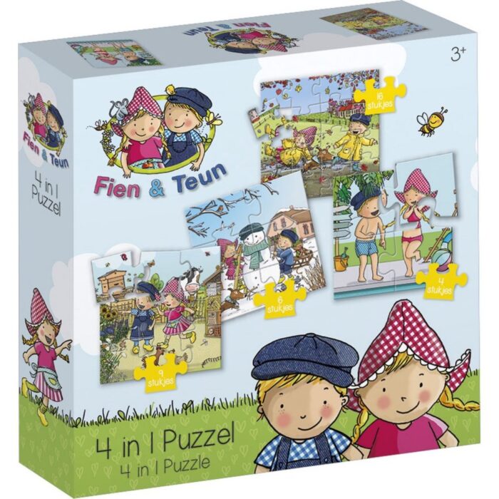 Fien & Teun 4-in-1 Puzzel