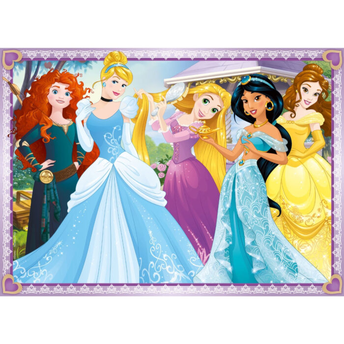 Puzzel Ravensburger Disney Princess 4 in1 100 stukjes - Afbeelding 4