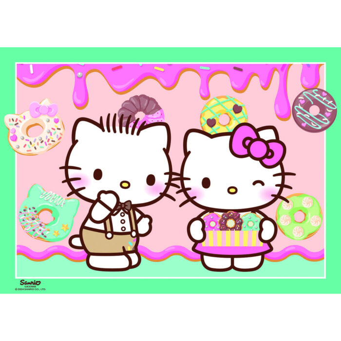 Puzzel Hello Kitty 4 in 1 100 stukjes - Afbeelding 2