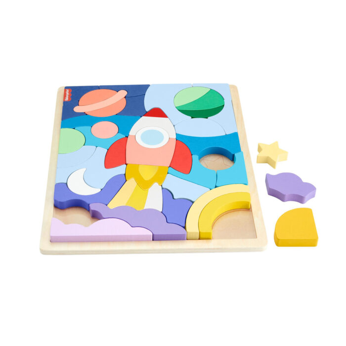 Fisher Price Hout Vormen Puzzel - Afbeelding 2