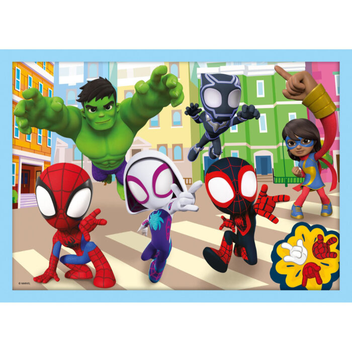Puzzel Spidey and Friends 4 in 1 - Afbeelding 3