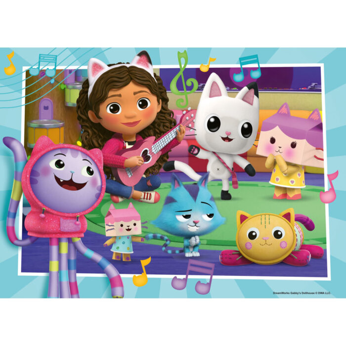 Puzzel Gabby's Dollhouse 4 x 42 stukjes - Afbeelding 4