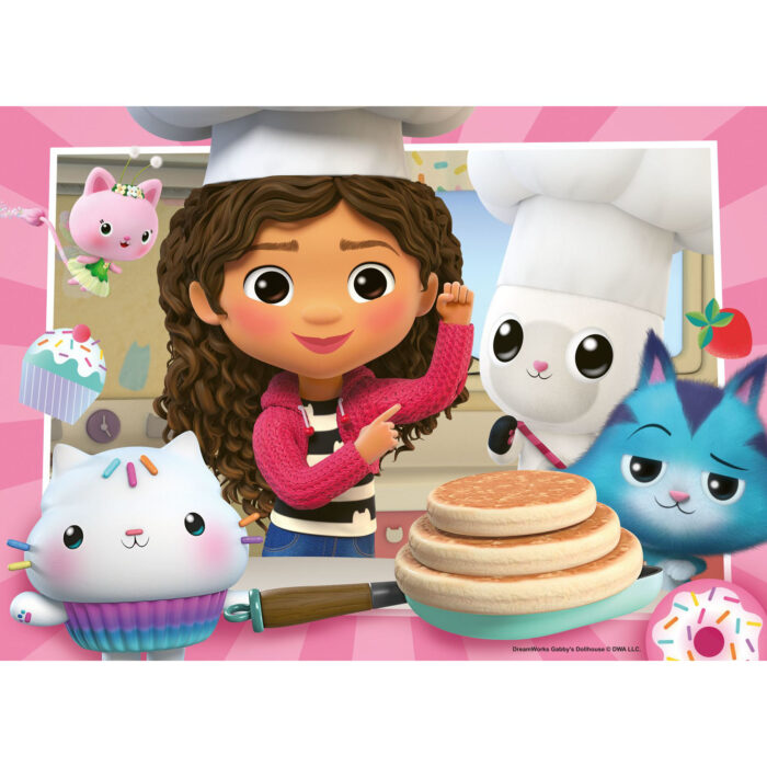Puzzel Gabby's Dollhouse 4 x 42 stukjes - Afbeelding 5