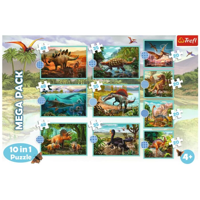 Puzzel dino 10 In 1