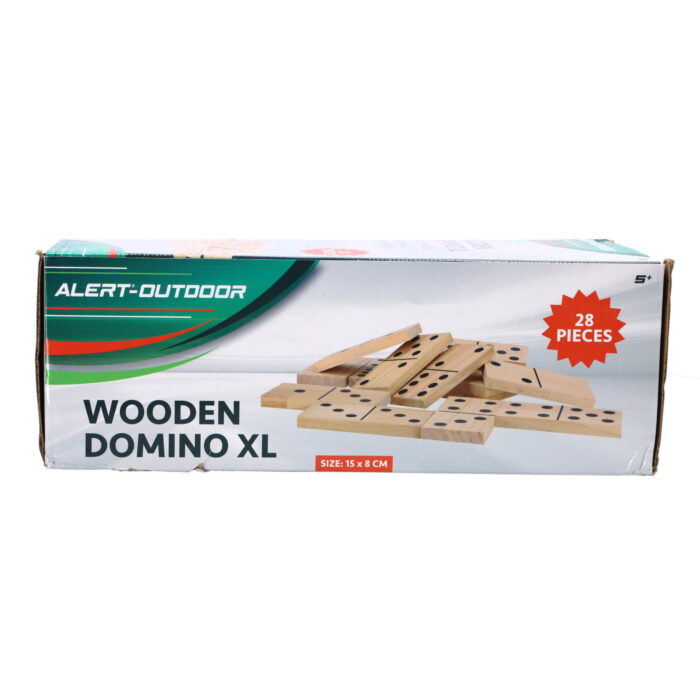 Alert Outdoor Spel Domino XL Hout 7,5 x 15 cm 7,5x15cm - Afbeelding 5