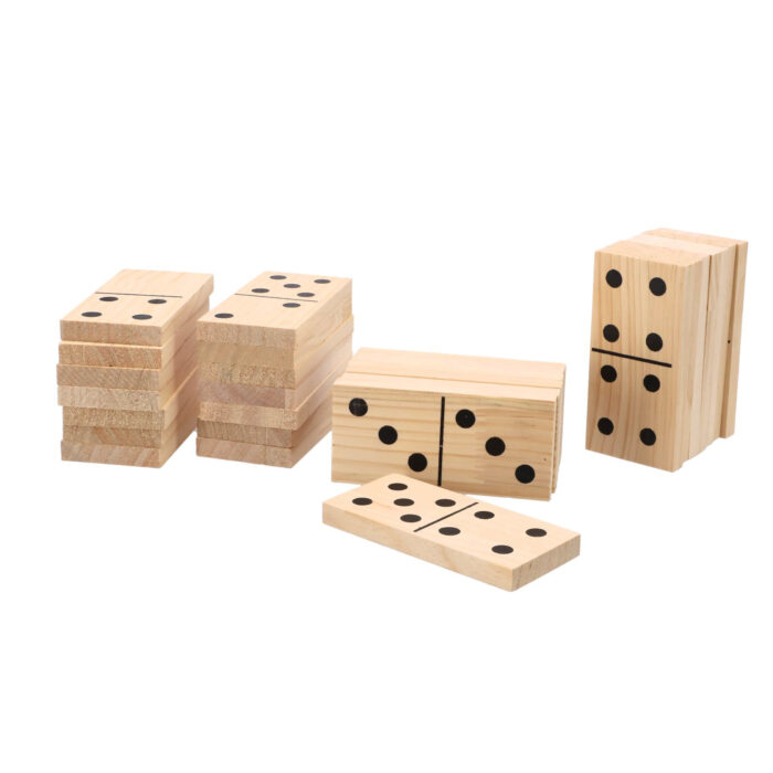 Alert Outdoor Spel Domino XL Hout 7,5 x 15 cm 7,5x15cm - Afbeelding 6