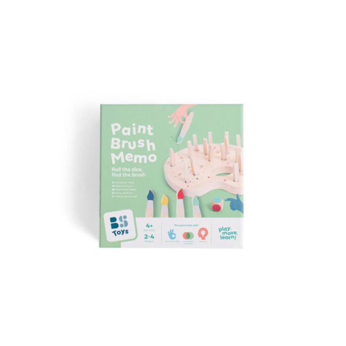 Spel verfkwast memo hout BS toys