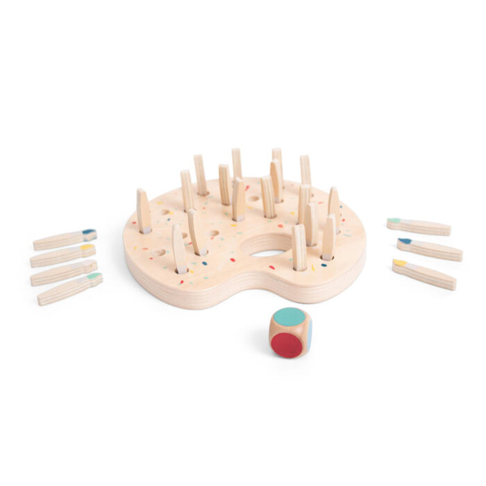 Spel verfkwast memo hout BS toys - Afbeelding 2