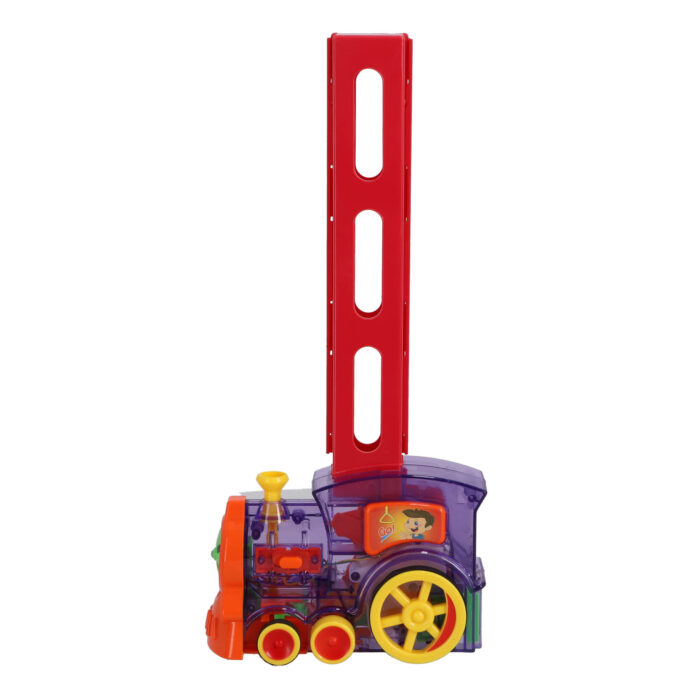 Domino trein b/o met 80 domino stenen - Afbeelding 2