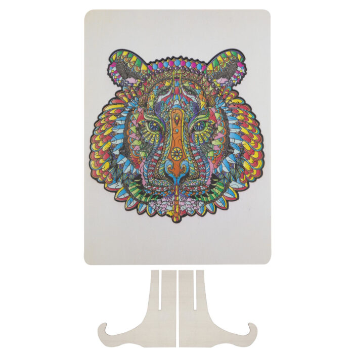 Puzzel hout figuur tijger 130 stukjes - Afbeelding 2