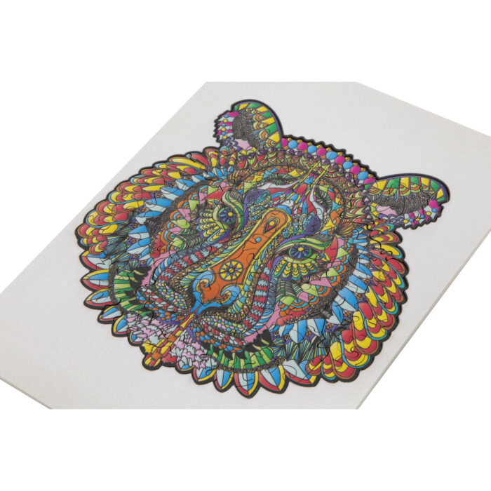 Puzzel hout figuur tijger 130 stukjes - Afbeelding 5