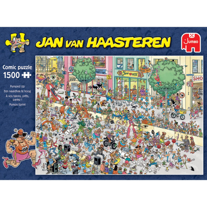 Puzzel Jan Van Haasteren Een Naaldhak te  Hoog (1500) - Afbeelding 3