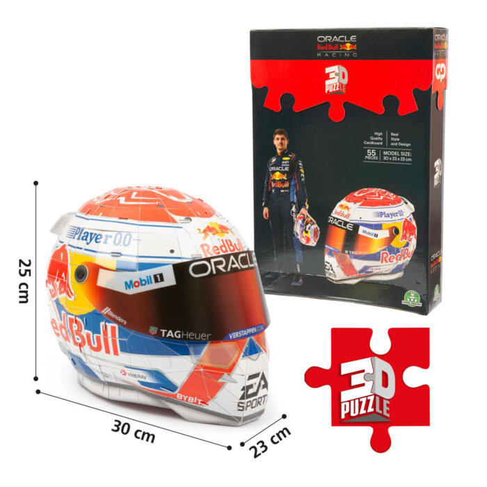 3D Puzzel: Formule-1 helm Max Verstappen cm - Afbeelding 2