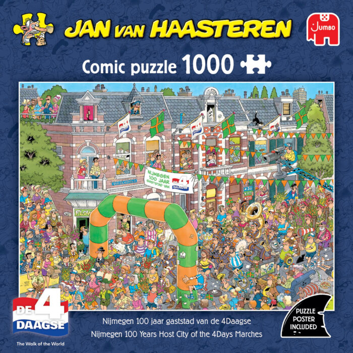 Puzzel Jan van Haasteren Nijmeegse 4-Daagse 100 jaar 1000 stukjes - Afbeelding 3
