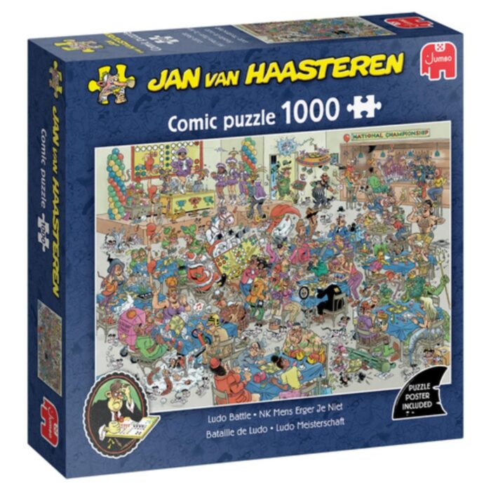 Puzzel Jan van Haasteren Nederlands kampioenschap mens erger je niet 1000 stukjes