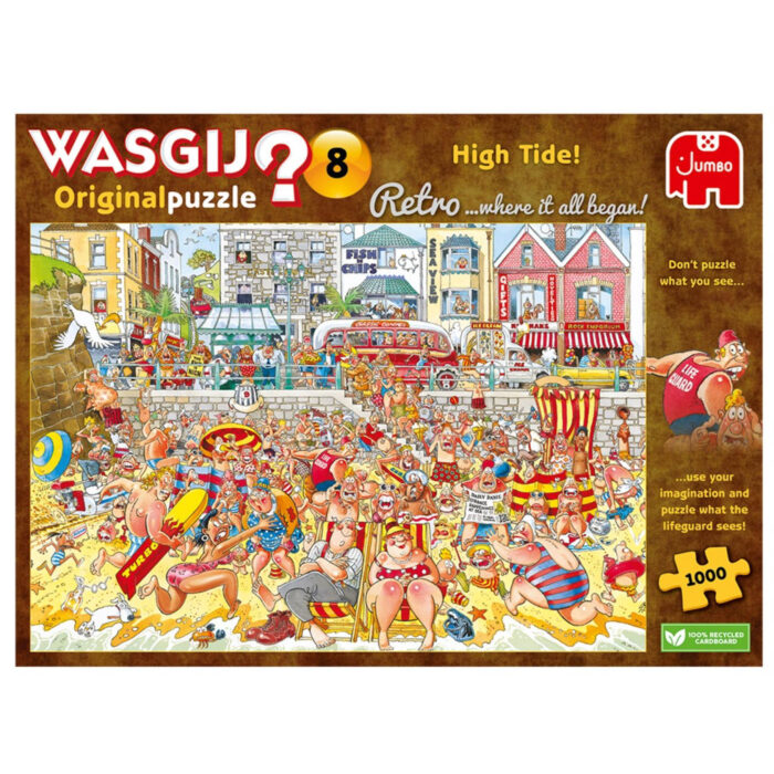 Puzzel Wasgij Retro origineel 8 vloed 1000 stukjes - Afbeelding 4