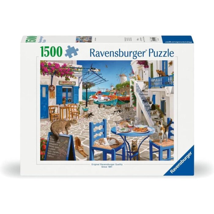 Ravensburger puzzel cat's of Mykonos 1500 stukjes