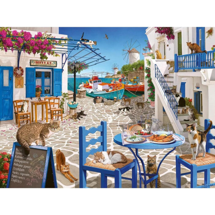 Ravensburger puzzel cat's of Mykonos 1500 stukjes - Afbeelding 2