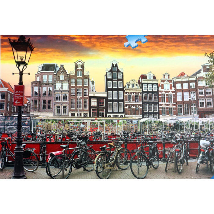 Ravensburger puzzel Amsterdam fietsenstalling 1000 stukjes - Afbeelding 2