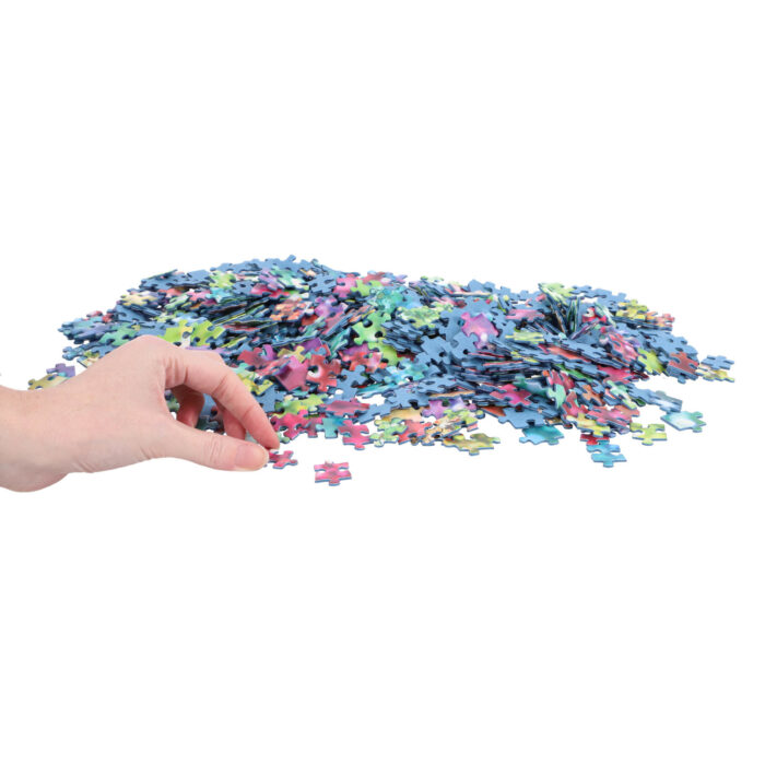 Ravensburger puzzel Challenge Glitter 1000 Stukjes - Afbeelding 4