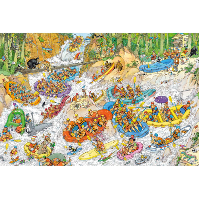 Puzzel Jan van Haasteren Wild Water Rafting 1500ST - Afbeelding 2