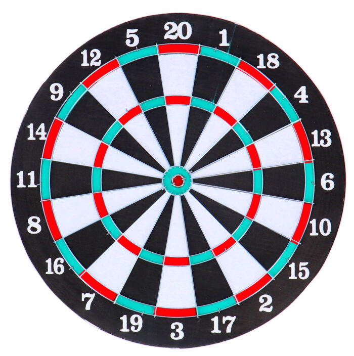 Dartboard tweezijdig met 6 pijlen 37 cm - Afbeelding 5