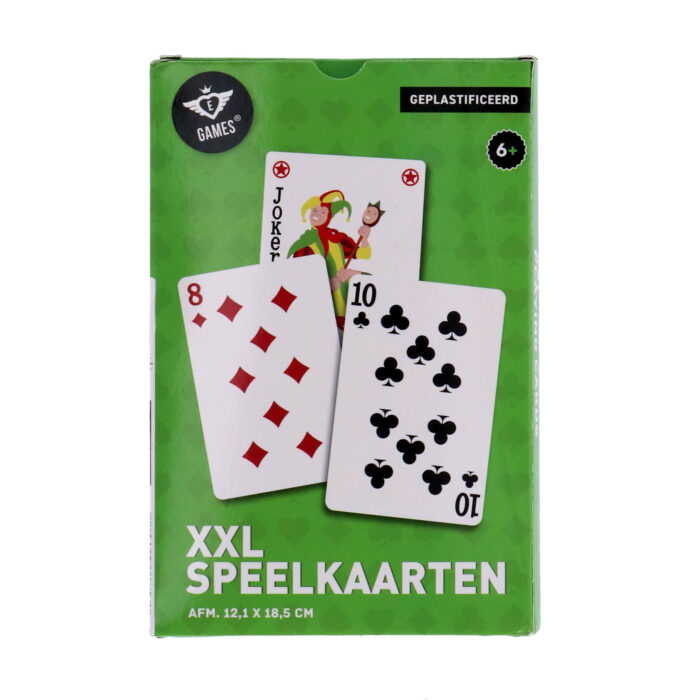 Speelkaarten xxl 18,5 x 12 cm - Afbeelding 2