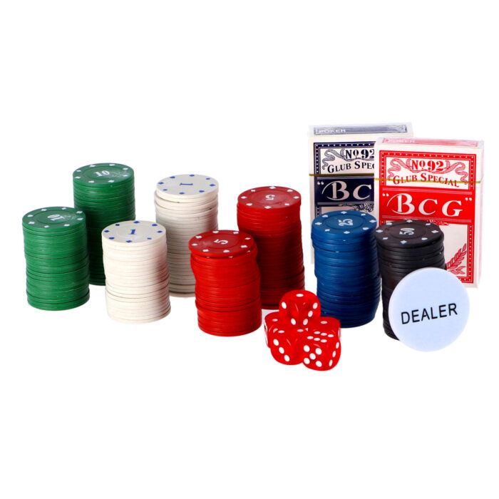 Pokerset in koffer 200 delig met 2 decks  speelkaarten en fiches - Afbeelding 4