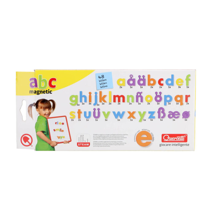 Quercetti Magneet Letters Kleuren 48 Delig - Afbeelding 6