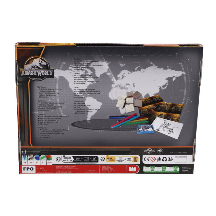 Jurassic World stempeldoos maxi 22-delig - Afbeelding 5