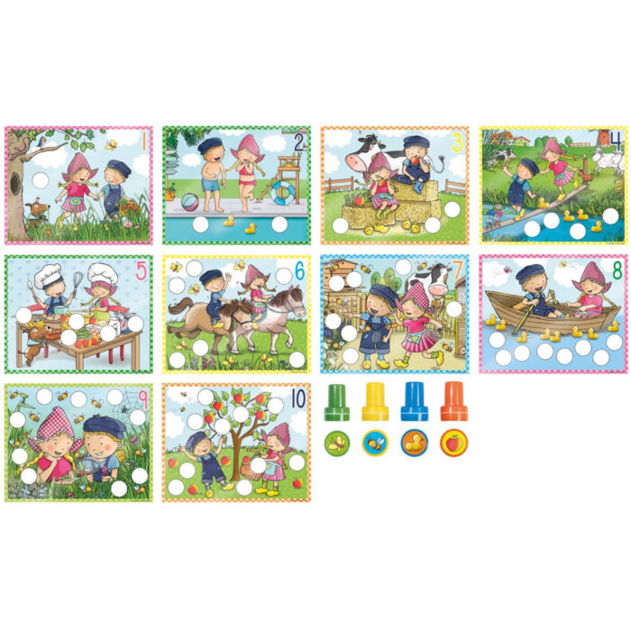 Fien en Teun Educatieve Stempelset 14-delig - Afbeelding 2