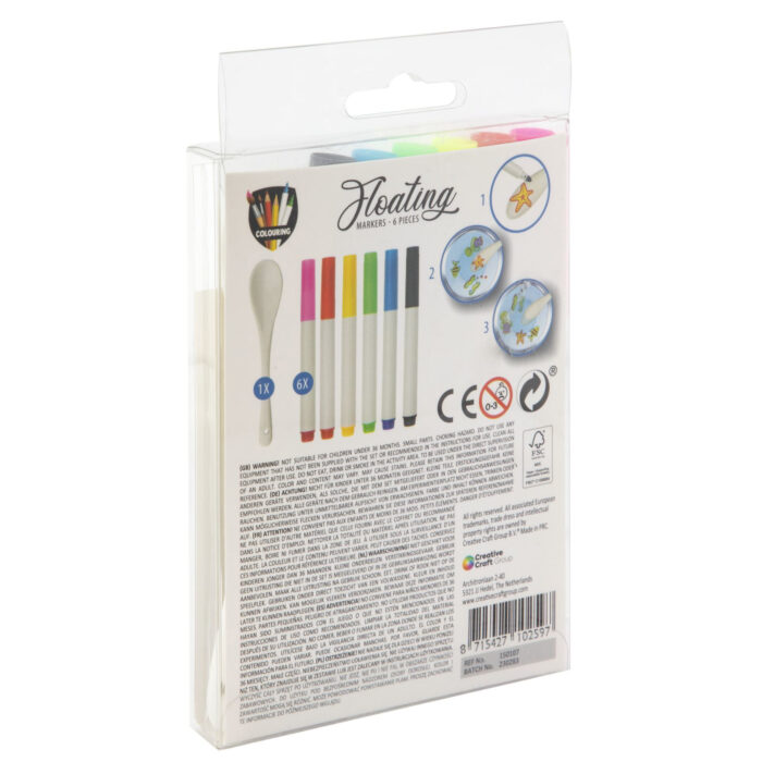 Floating Markers Stiften 6 Stuks + Accesoires - Afbeelding 2