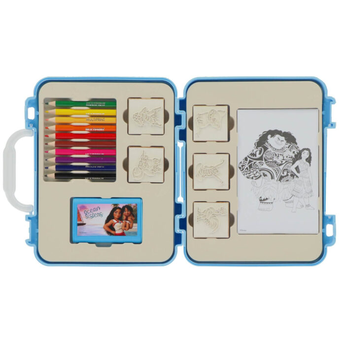 Kleuren stempel kofferset Vaiana 21-delig - Afbeelding 3