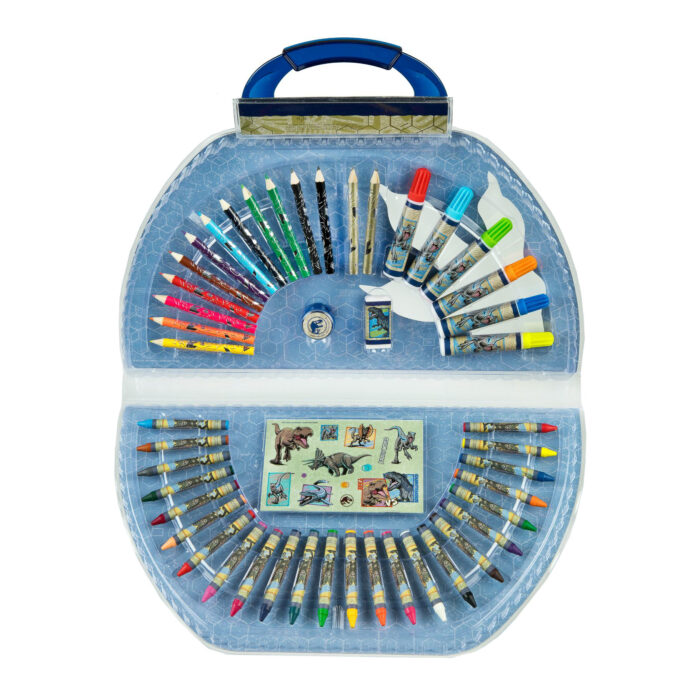 Jurassic World Kleurkoffer 51-delig - Afbeelding 3