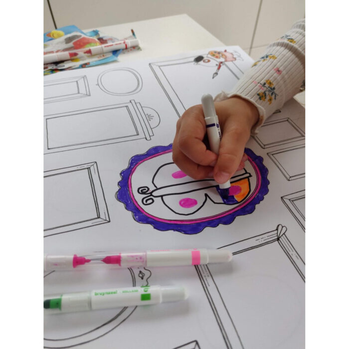 Dubbelpunters Viltstiften Bruynzeel 20 Stuks - Afbeelding 3