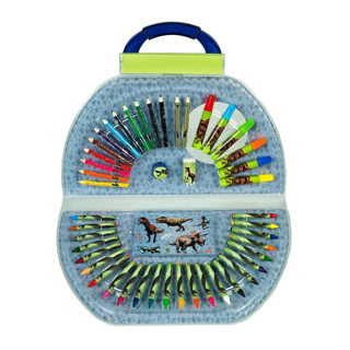 Kleurkoffer 51-delig Dinosaurus - Afbeelding 2