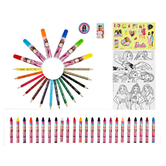 Barbie Kleurkoffer 51-delig - Afbeelding 4