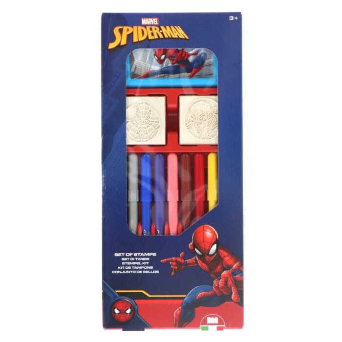 Kleuren stempel set Spiderman 13-delig