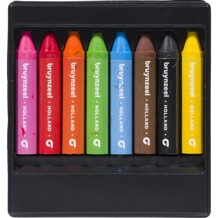 Bruynzeel waskrijtjes dik 8 stuks - Afbeelding 2