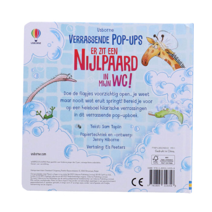 Pop-Up Er Zit Een Nijlpaard In Mijn Wc! - Kinderboek - Afbeelding 5