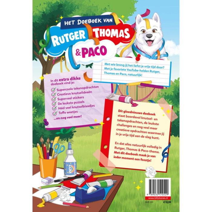 Boek doeboek Rutger, Thomas En Paco - Afbeelding 2