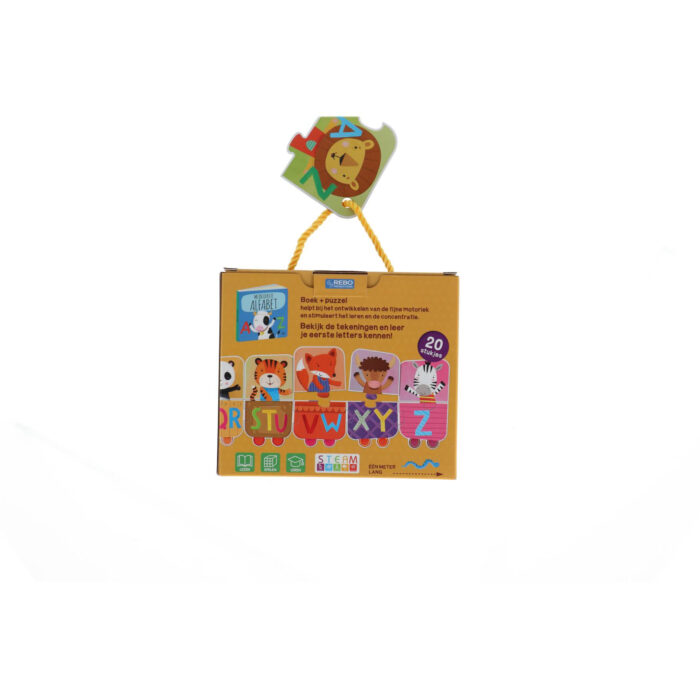 Mijn Eerste Alfabet Puzzeltrein + Boek - Afbeelding 2