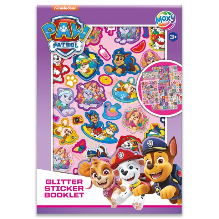 Paw Patrol a5 glitter stickerset 8 stuks