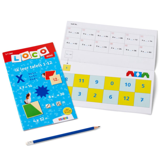 Loco Oefenboekje Mini Ik Leer Tafels 1-12 - Afbeelding 3