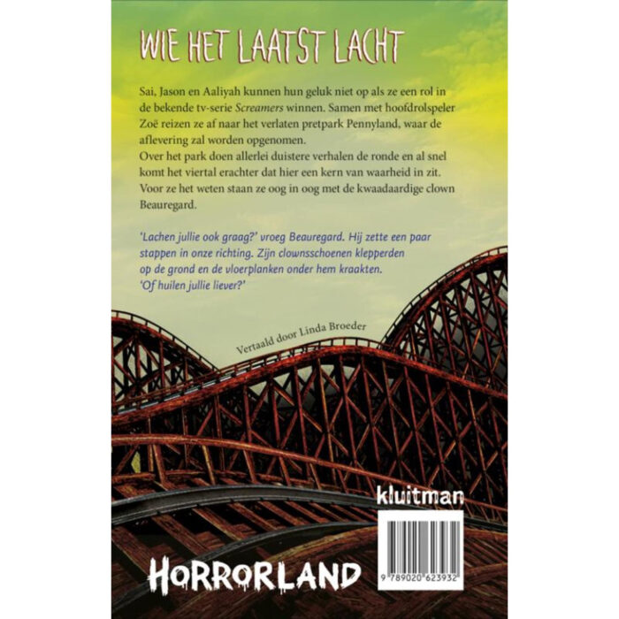 Boek Horrorland Wie Het Laatst Lacht - Afbeelding 2